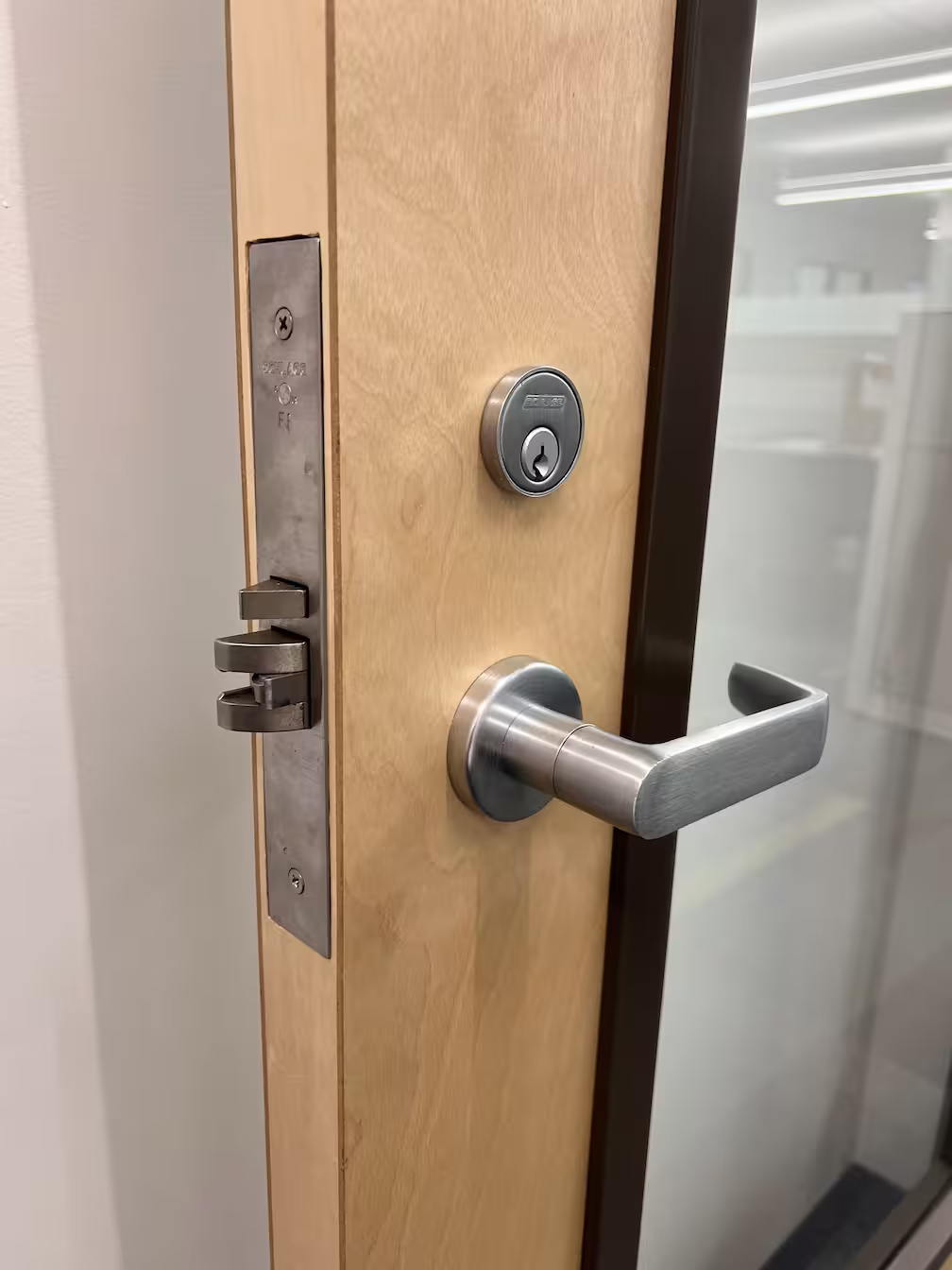 New Handle and Lock Installation
